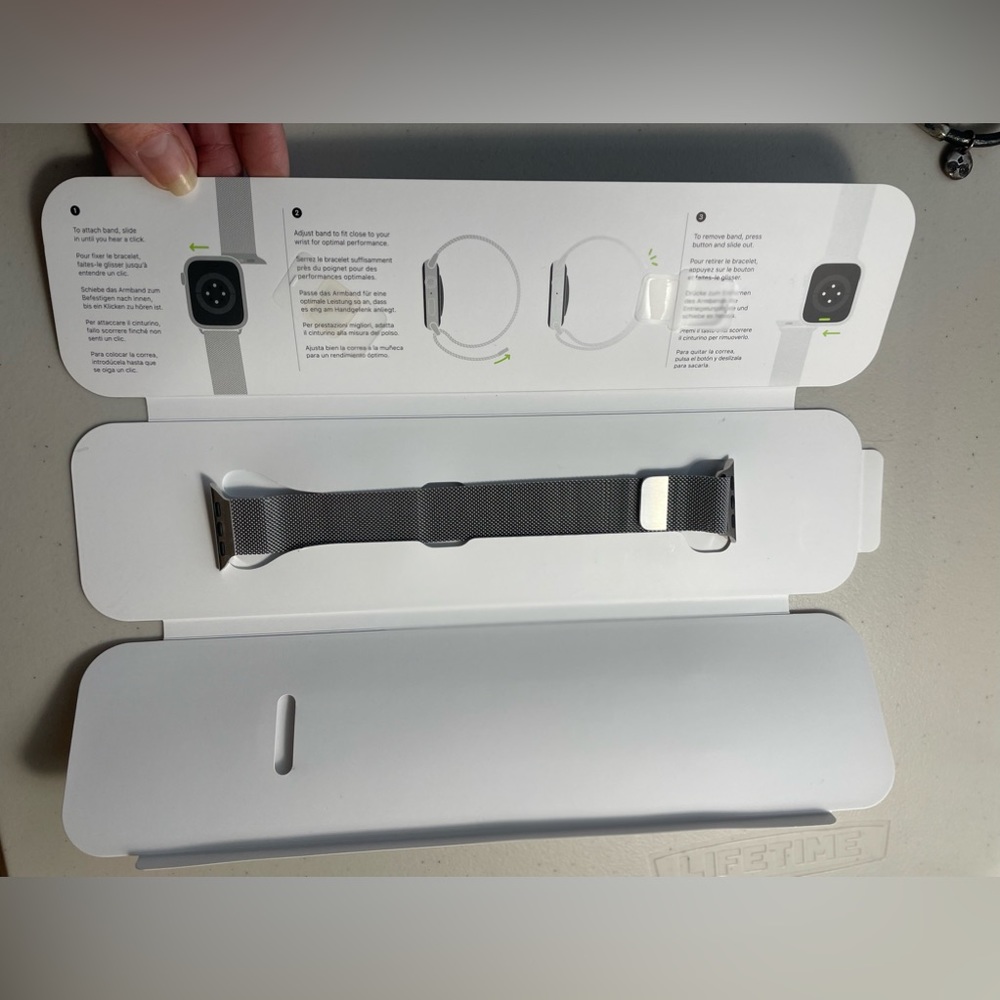 Apple i watch band stainless steel Milanese loop 41mm
